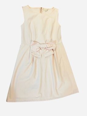 Maison Jules Light Pink Bow-Front Sleeveless Mini Dress